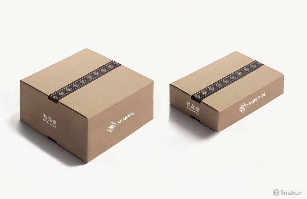 精品電商平台LOGO設計mockup