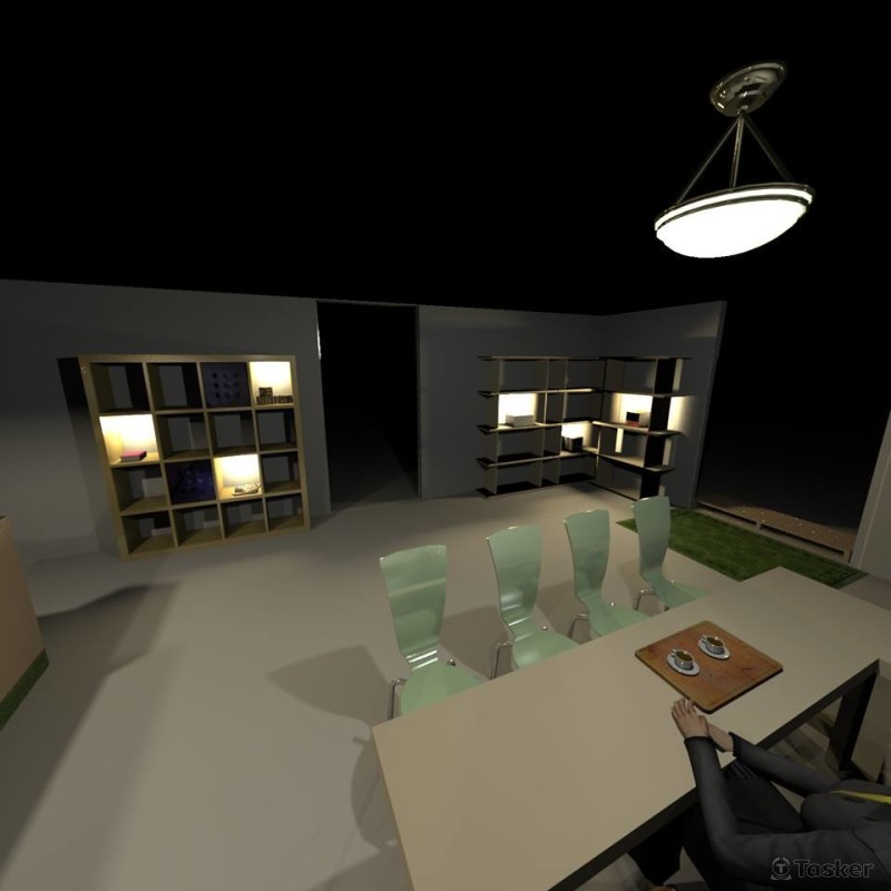 花蓮某民宿室內接帶販售區改造後3D示意圖