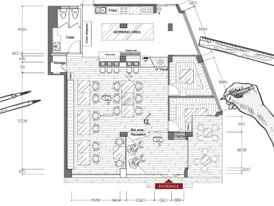 CAD平面、立面施工圖