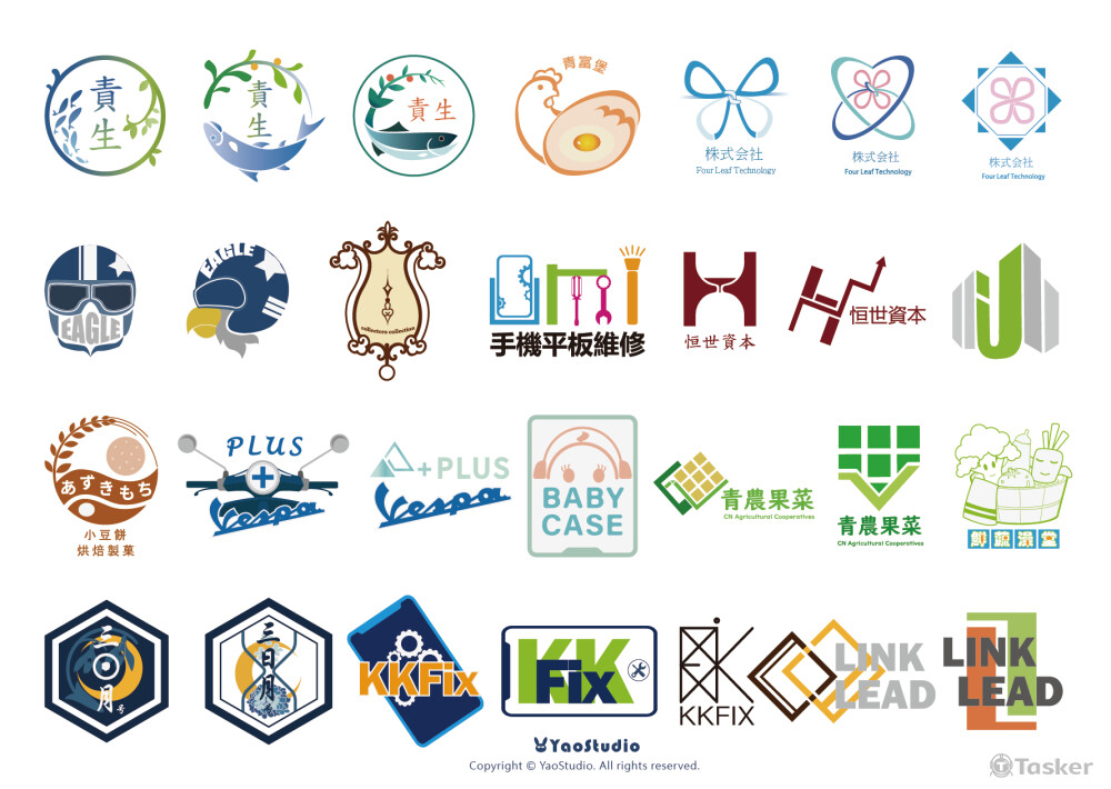 LOGOPOFOLIO 2022年 4月-7月 作品詳細請至作品集網站查看