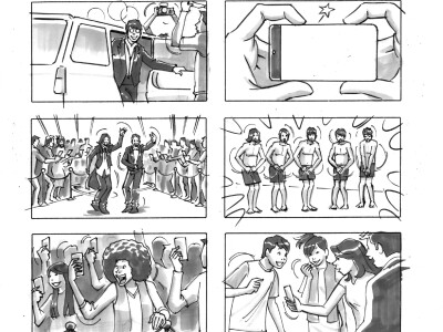 分鏡腳本(黑白灰階) 