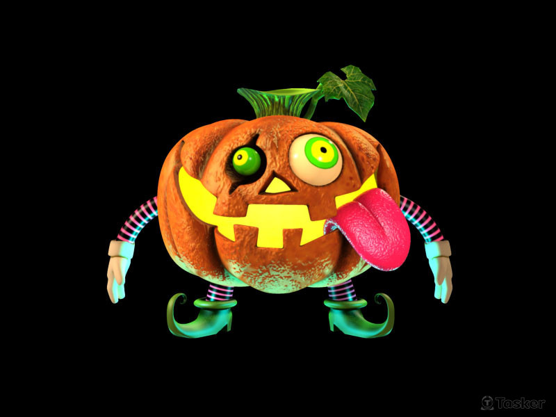 南瓜怪3D遊戲怪物角色