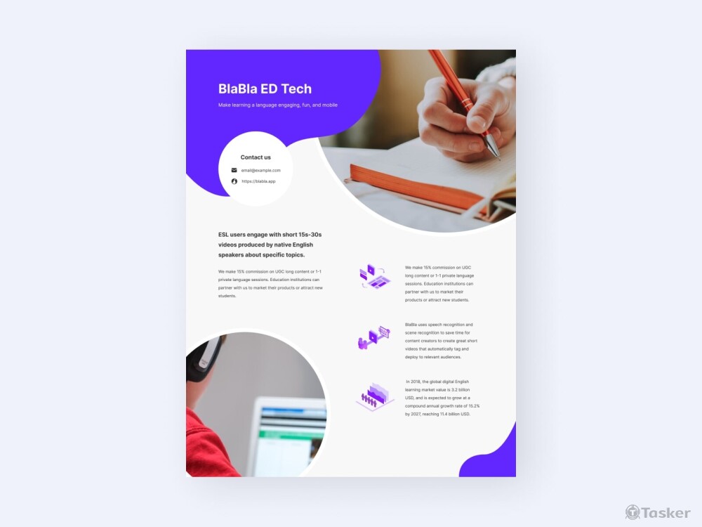 語言學習平台/傳單