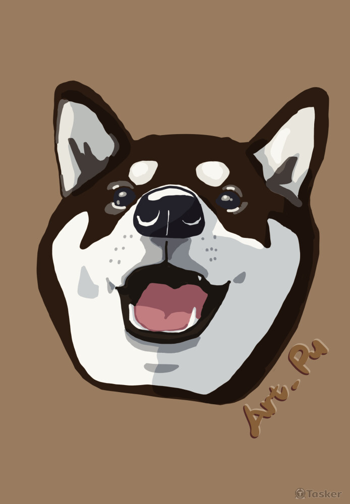 寵物肖像之黑柴