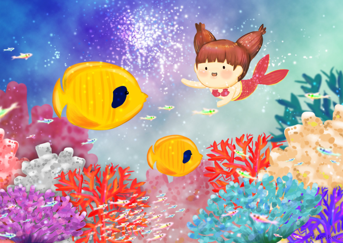 萌黃的幻想世界-美人魚