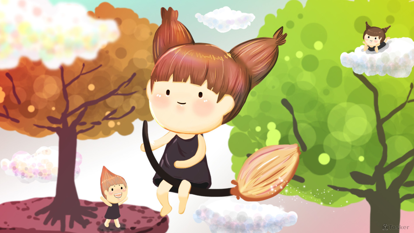 萌黃的幻想世界-小魔女