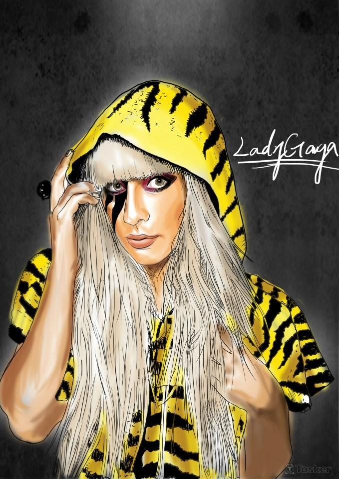 LADYGAGA速寫(電繪)
