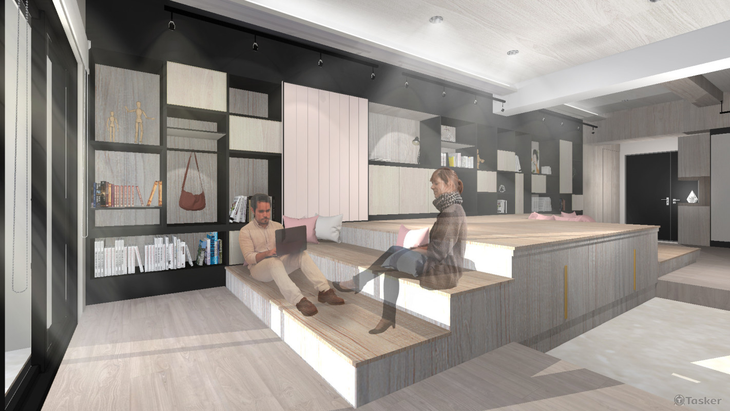 未來宅開放式書房