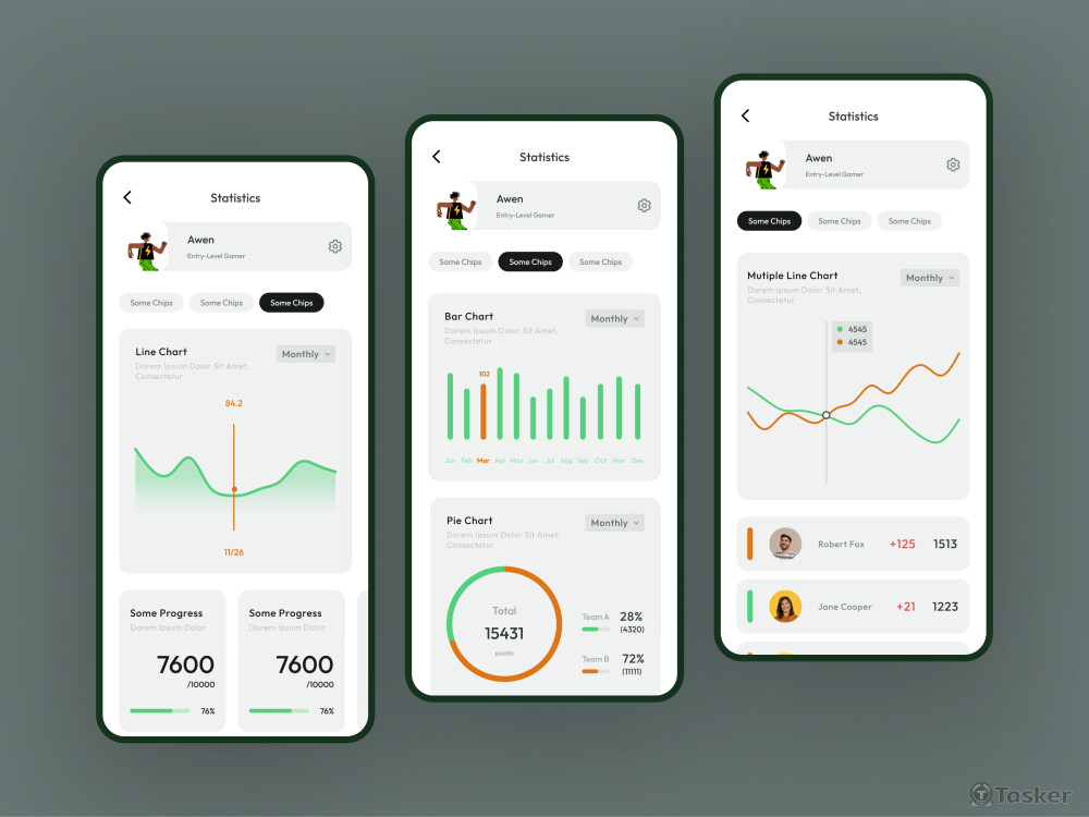 健康管理App-介面設計
