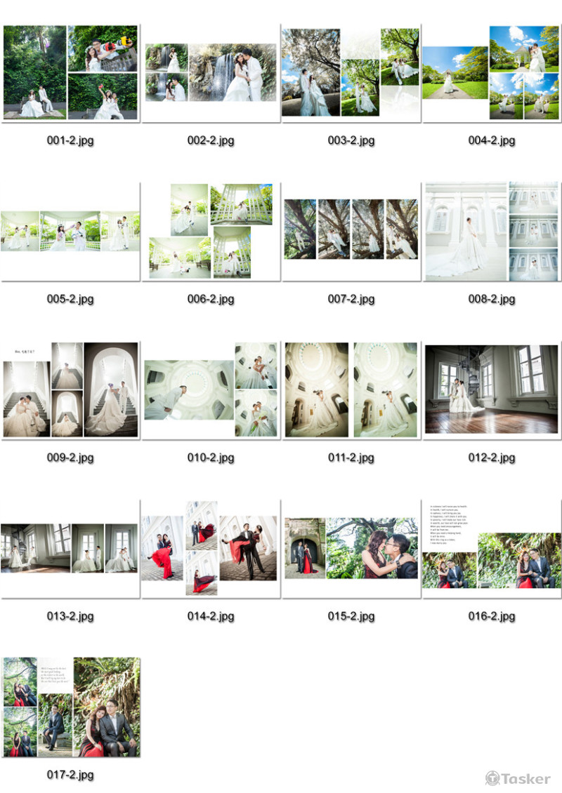 婚紗照排版設計1