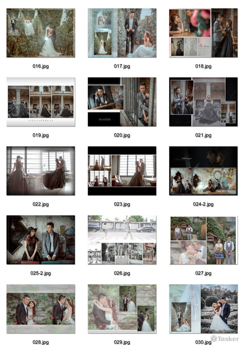 婚紗照排版設計3