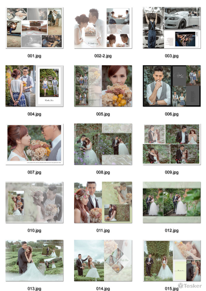 婚紗照排版設計2