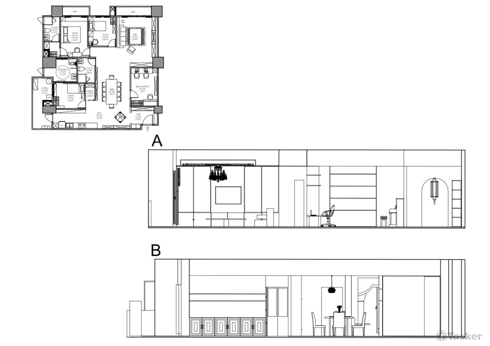 室內設計剖立面圖範例