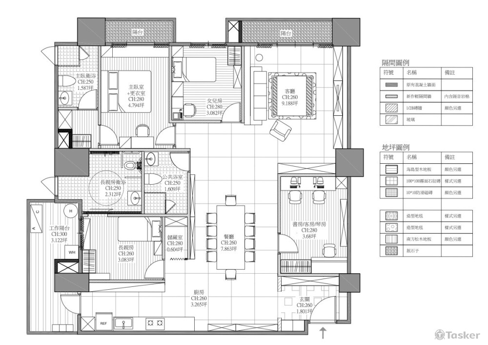 室內設計平面配置圖範例
