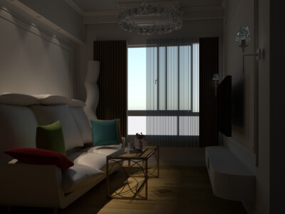 室內設計3D渲染圖範例