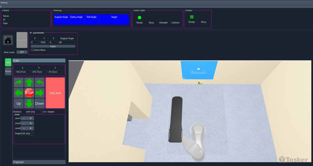 機器人放射治療輔助定位系統-軟體介面(開發中)