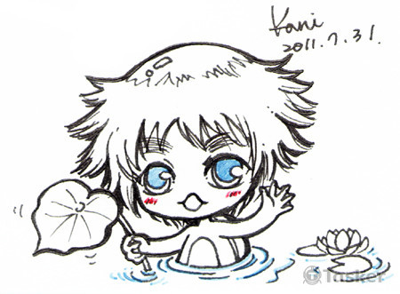 [手繪]妖怪河童