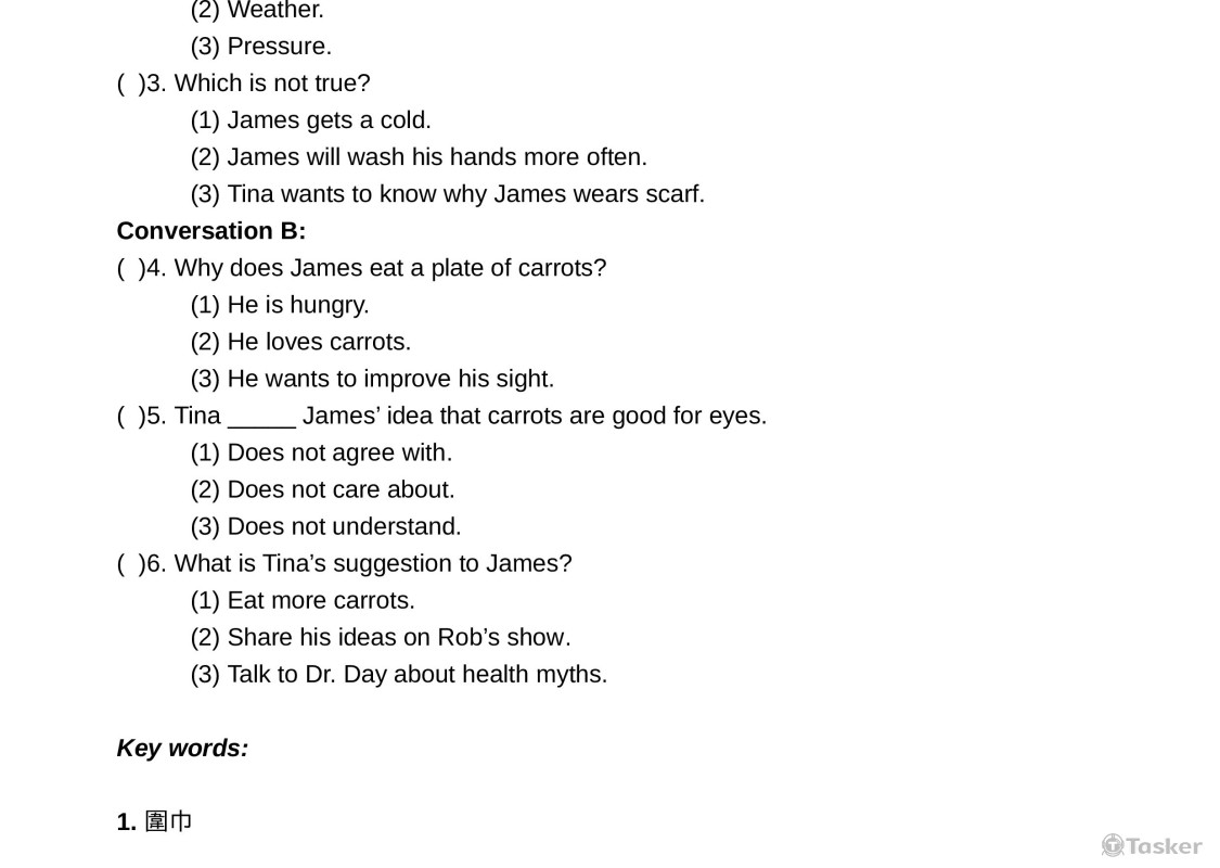 英語試題撰稿作品