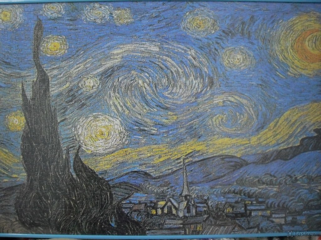 梵谷-星夜1000P