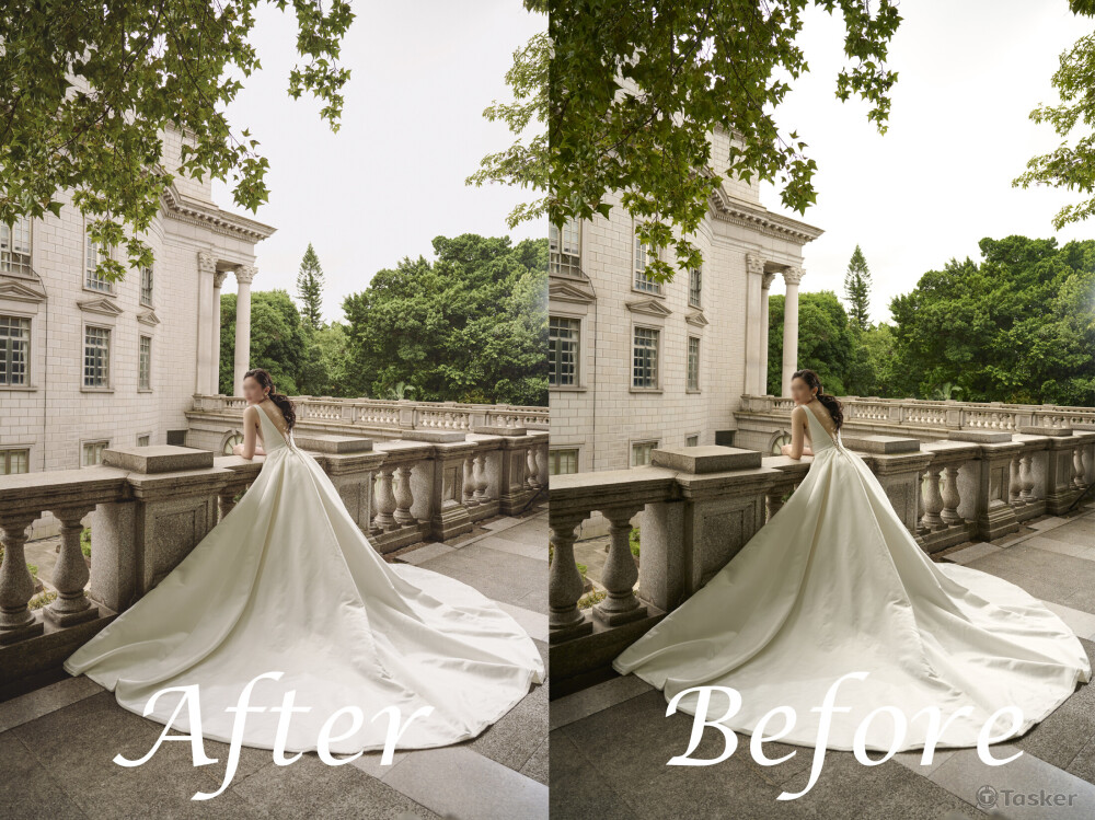 按照新人要求將部分照片修改為較相近的風格