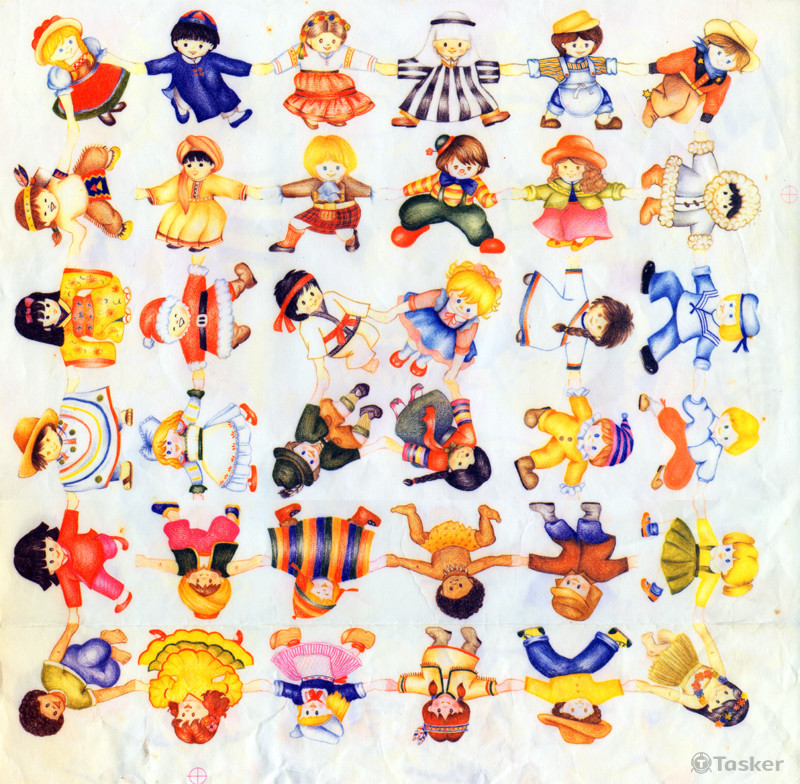 36國小朋友--色鉛筆表現DOMINO