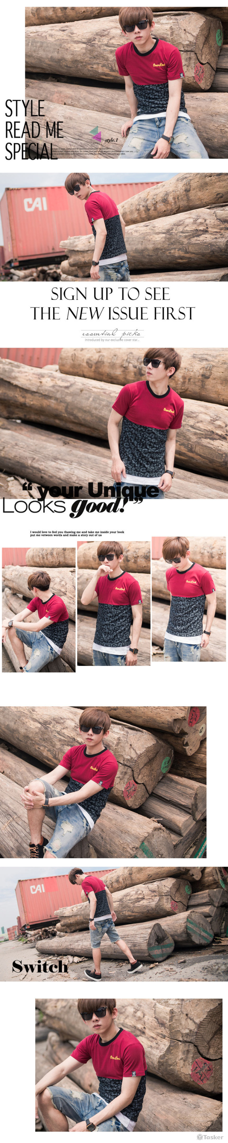 夏季上衣編排範例