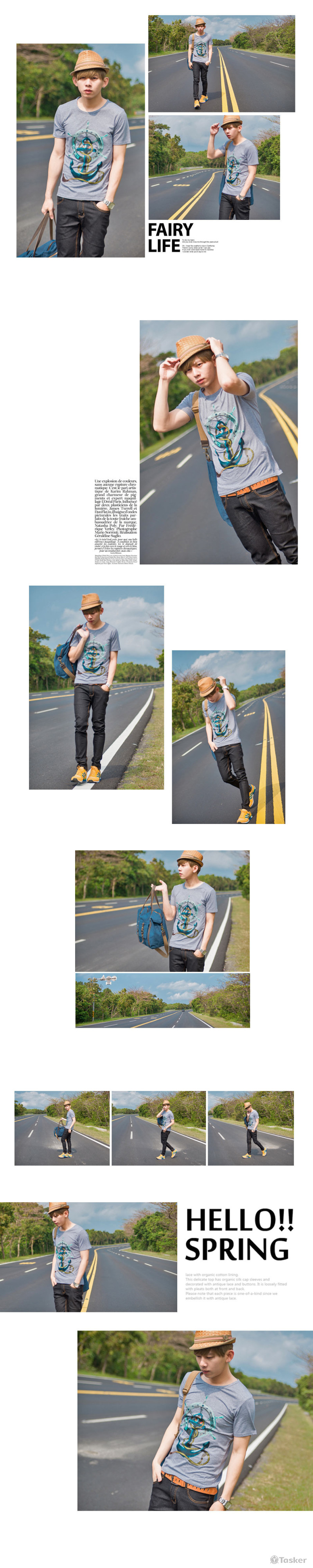 夏季上衣編排範例