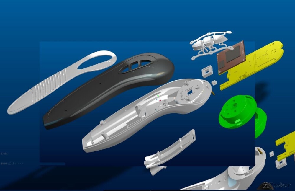 虹膜儀設計(組件爆炸圖)