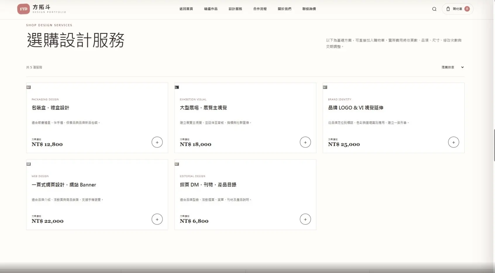 網頁設計服務項目分類介紹