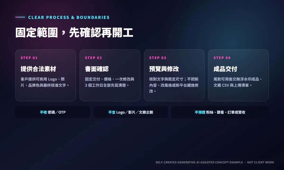 三步交付流程與合作邊界