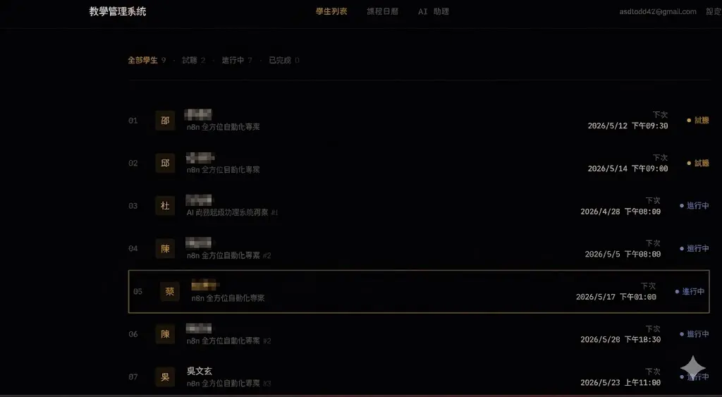 系統主頁