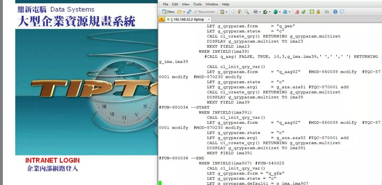 鼎新 TIPTOP 程式開發