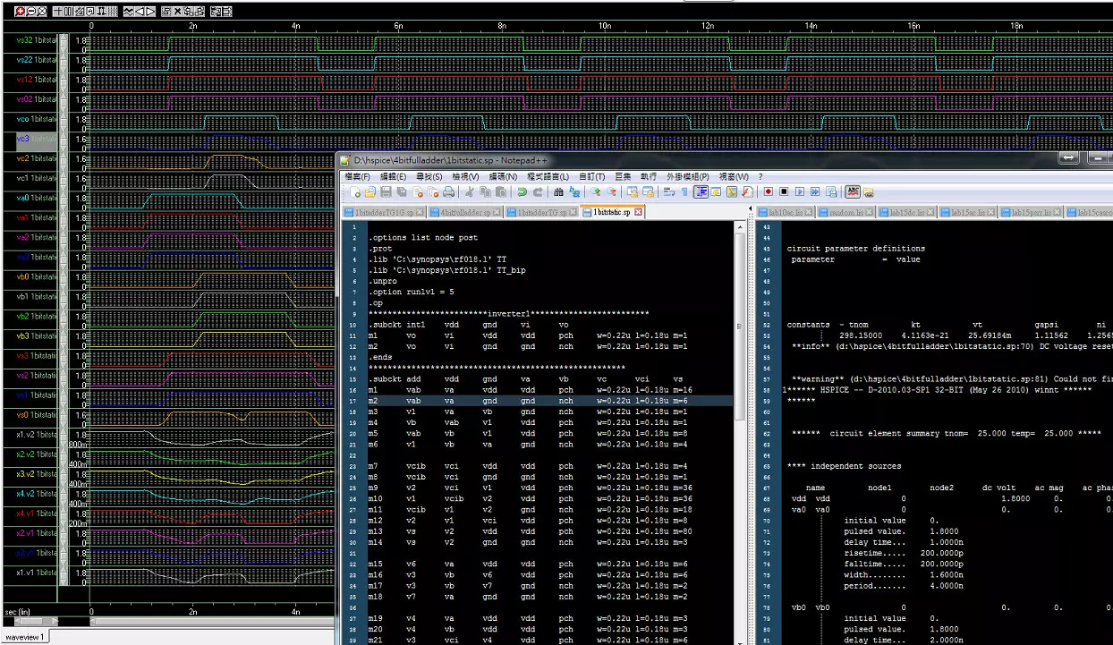 Hspice 模擬及電路設計