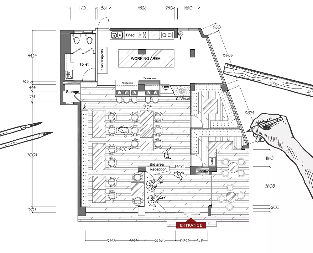 室內空間CAD繪製