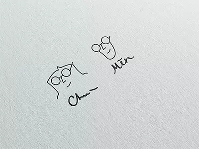 韓式簡約 / 線條LOGO設計