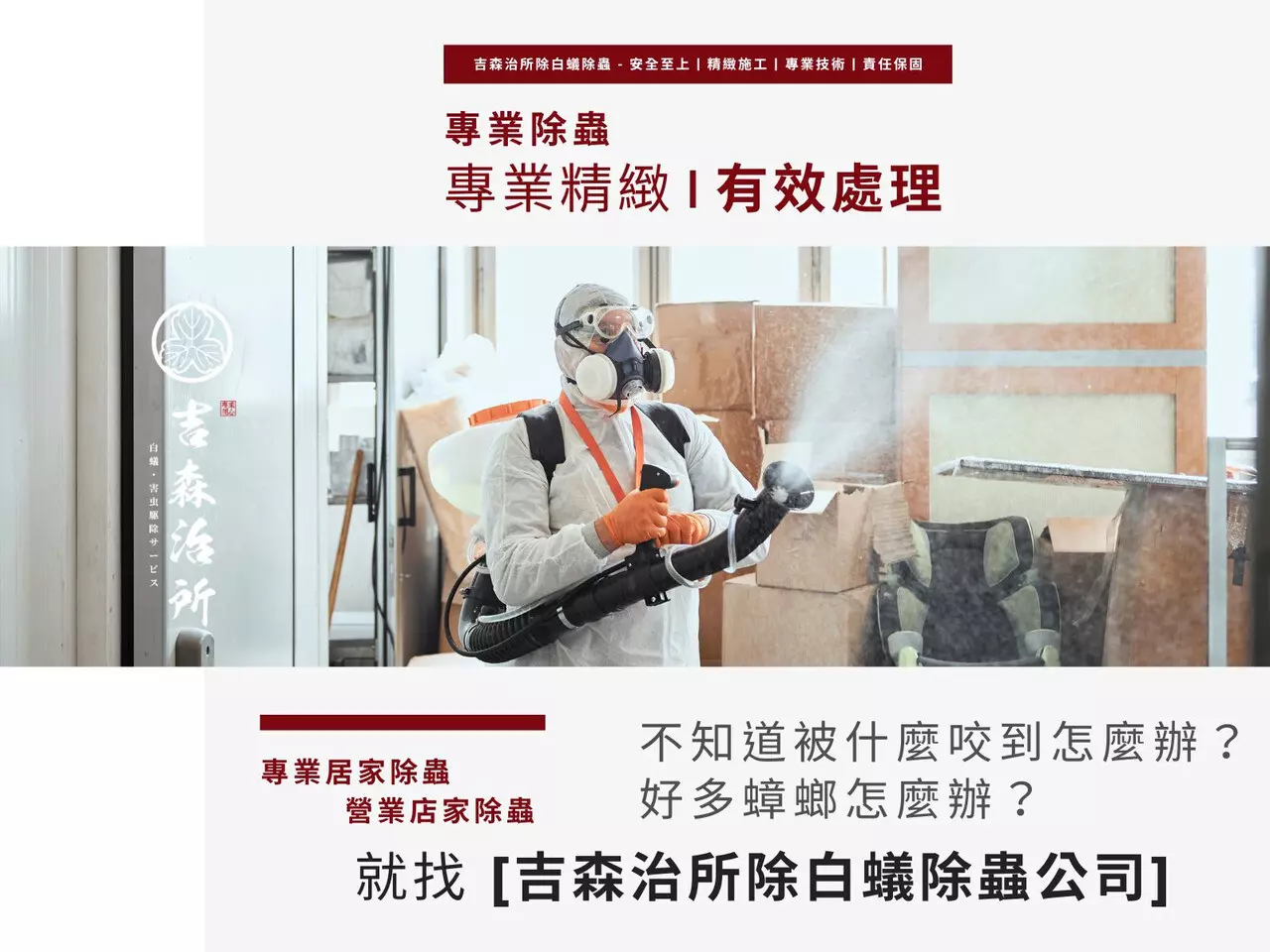專業除蟲（價格依現場而定）