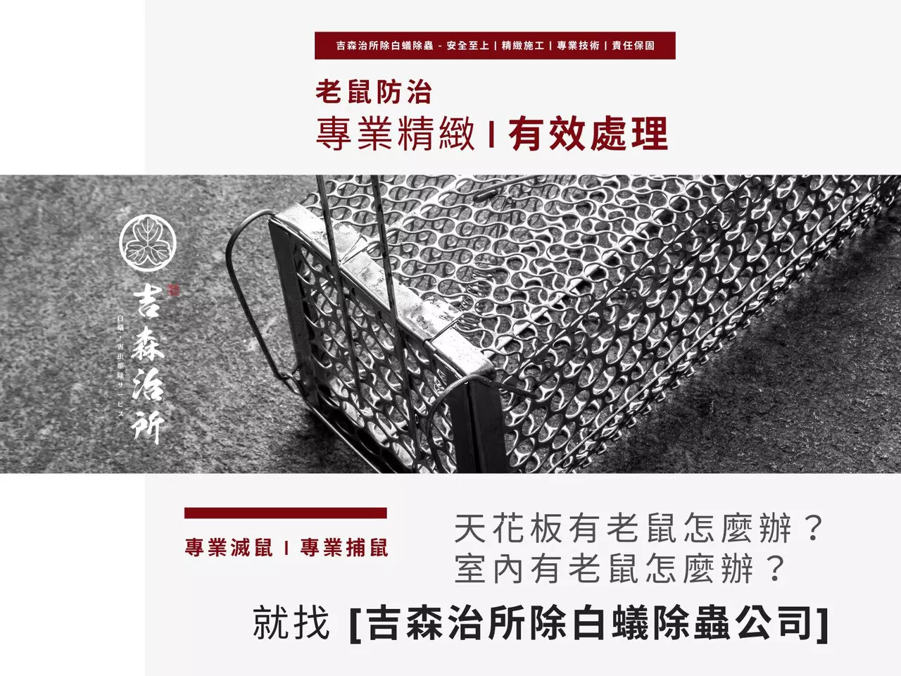 滅鼠 / 捕鼠（價格依現場而定）