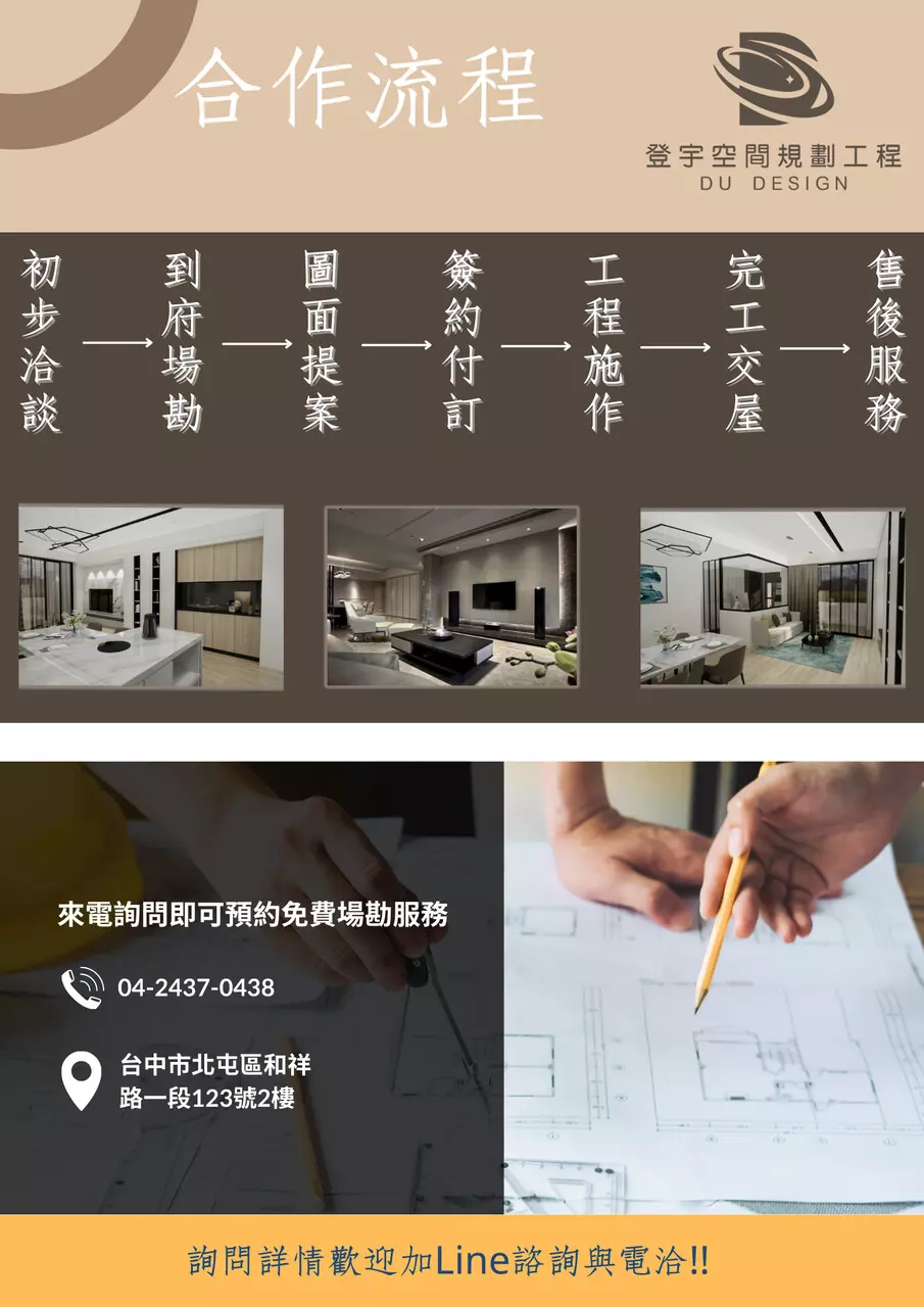 預約現場討論與預算初估說明