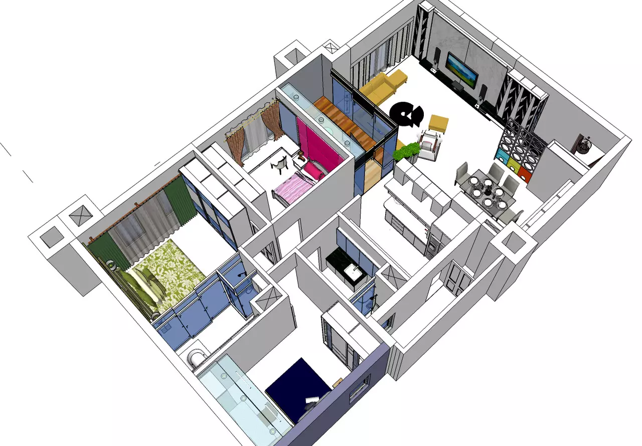 新舊屋裝修  系統廚具家具規劃施