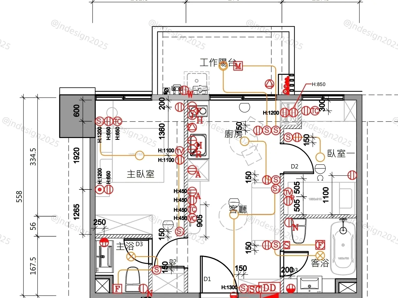 室內設計施工圖繪製
