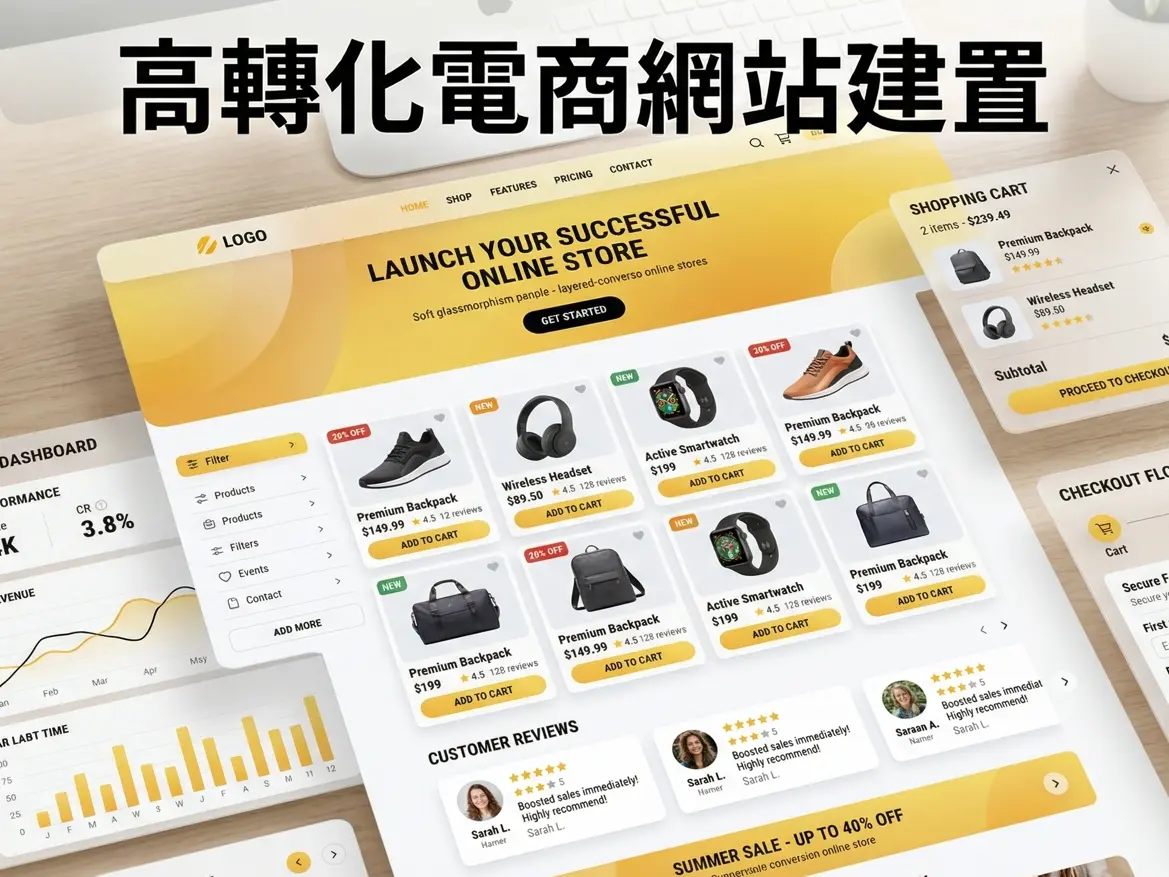高轉化電商網站建置