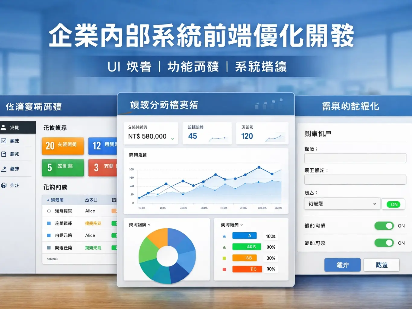 企業內部系統前端／功能優化開發