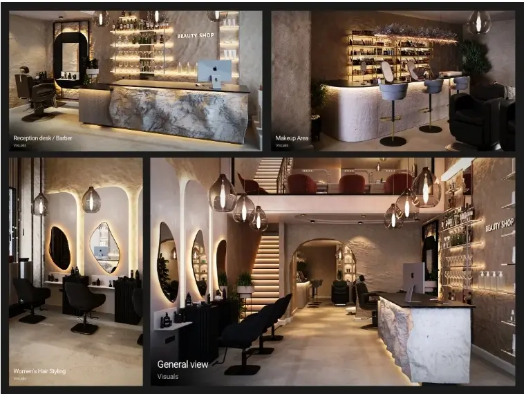 【3D單張渲染】空間模擬｜風格配色預覽