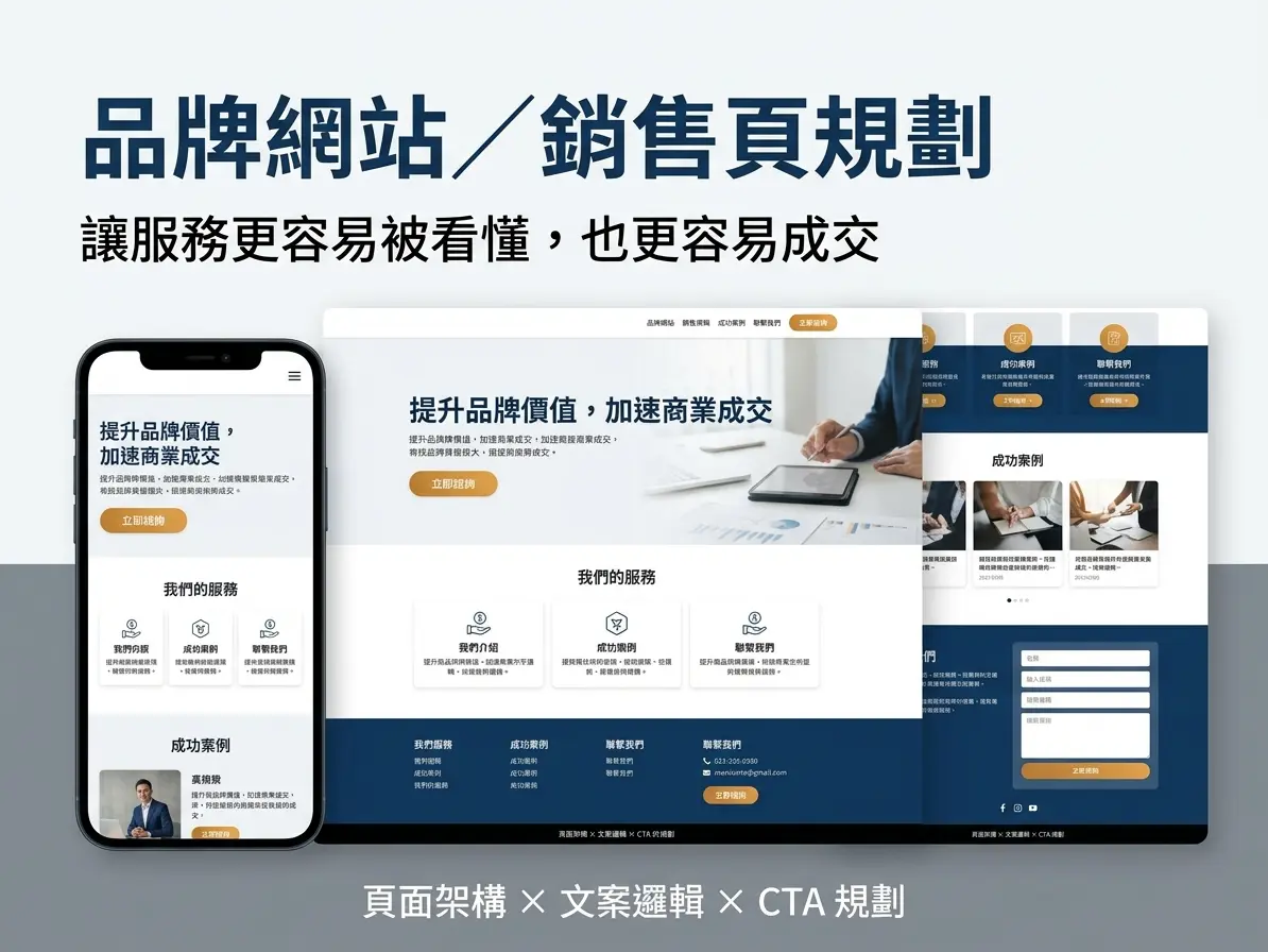 品牌網站／銷售頁規劃
