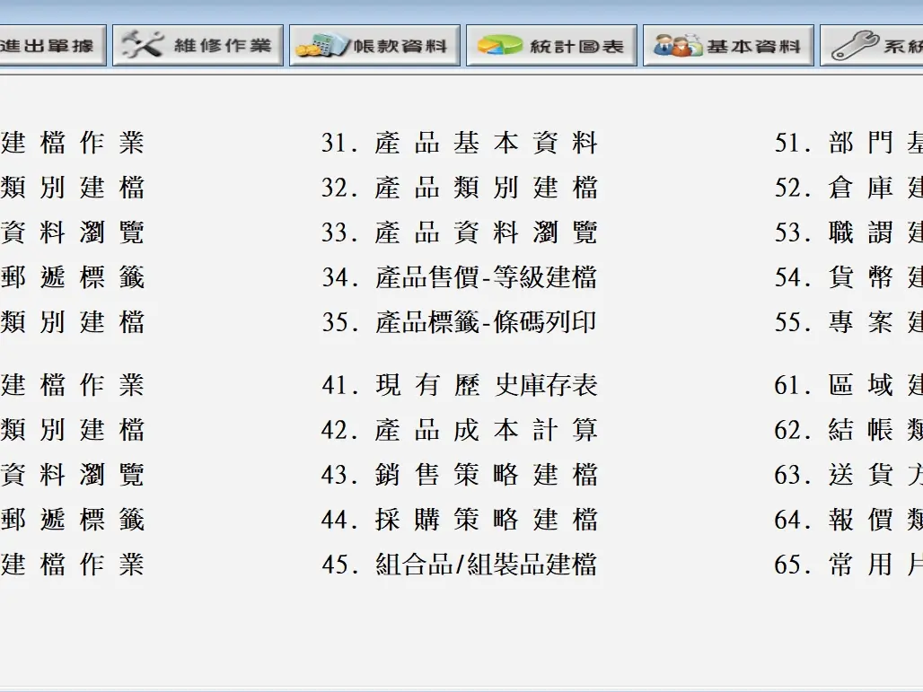 進銷存套裝軟體