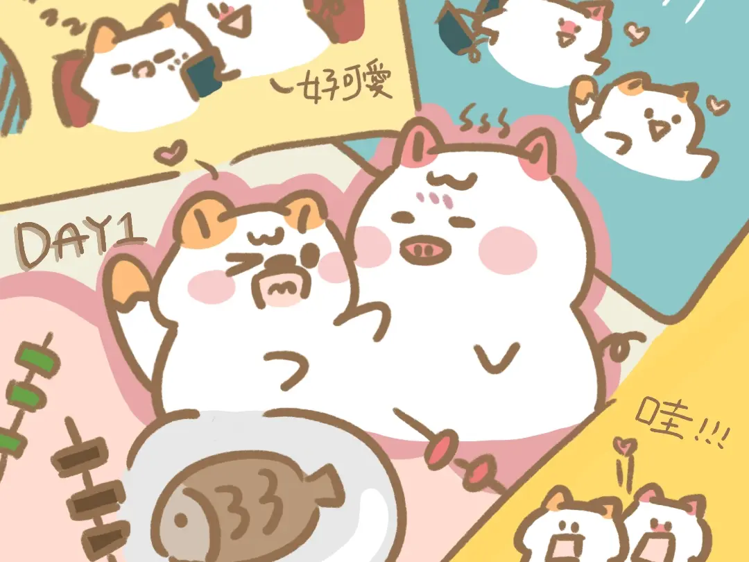 手繪風插畫 | 情境圖 | 角色設計