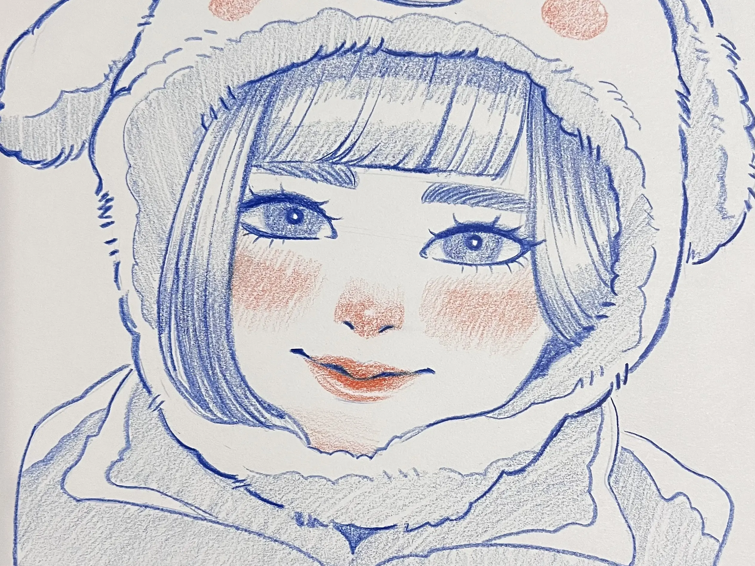 手繪雙色似顏繪