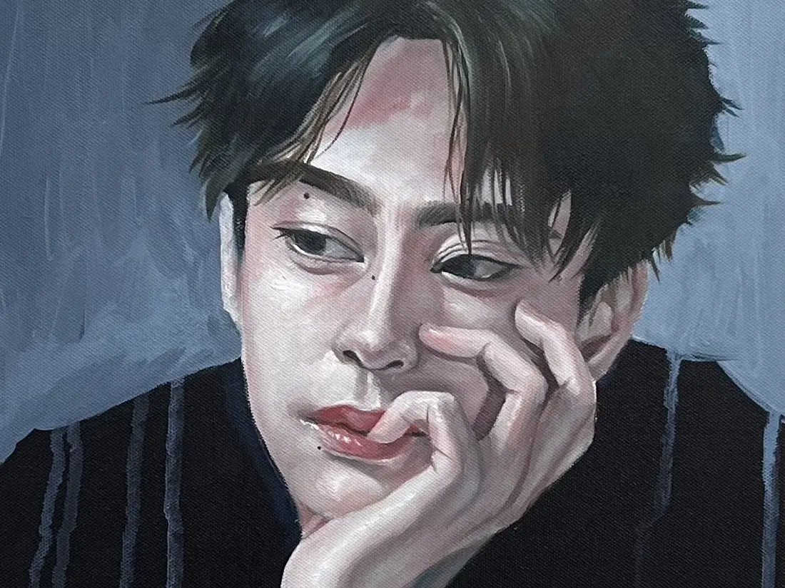 手繪寫實油畫人像